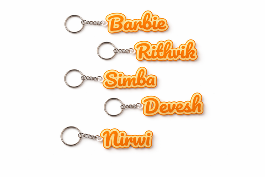 Custom 3D Printed Name Keychain – A Little Piece of You, Everywhere You Go