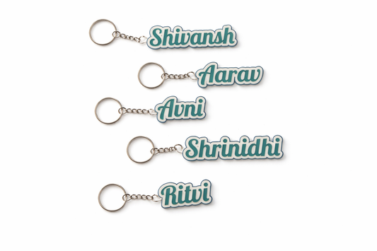 Custom 3D Printed Name Keychain – A Little Piece of You, Everywhere You Go